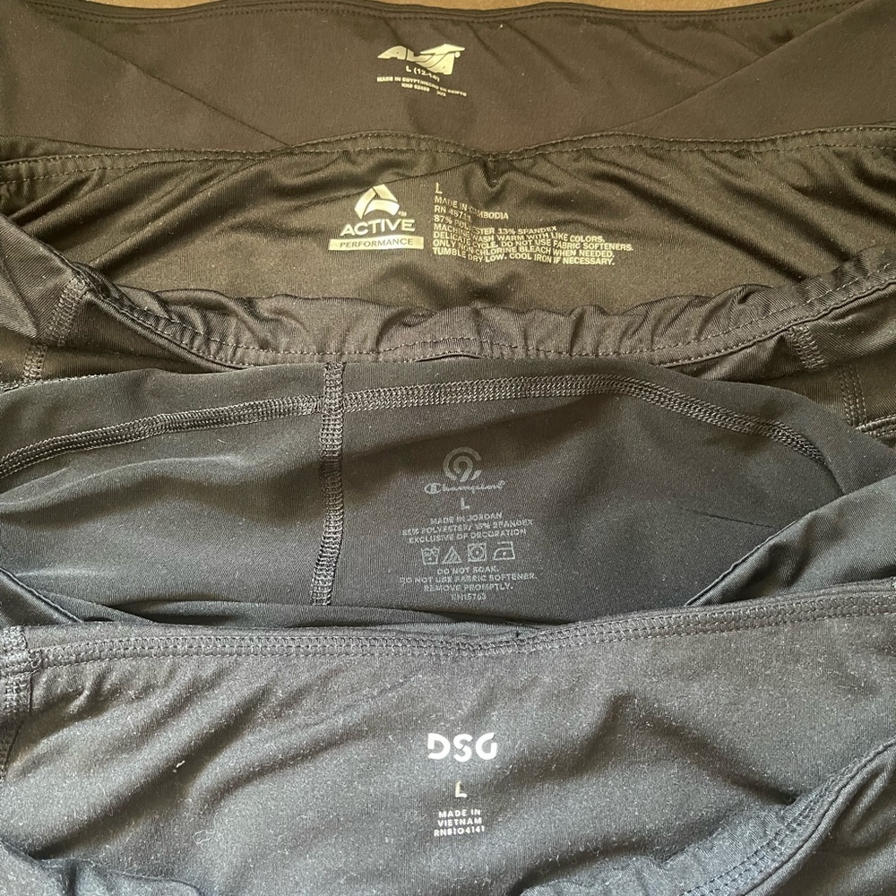 Active Performance Black Leggings